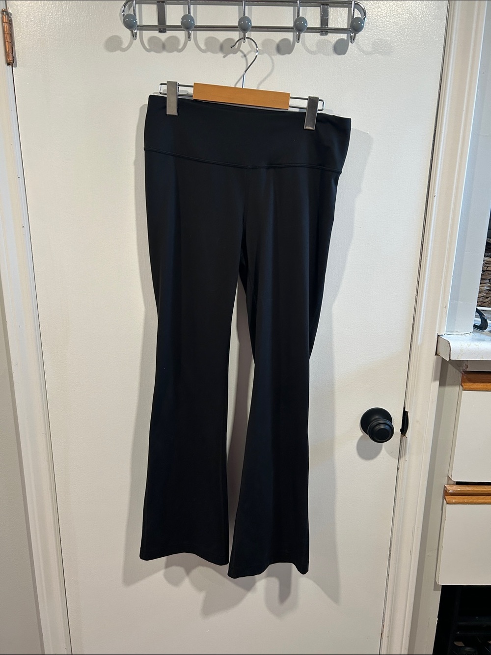 Athletic Works Black Boot-Cut Flare Workout Pants